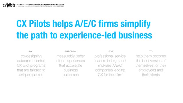 How Architecture, Engineering and Construction (AEC) firms design Client Expe...