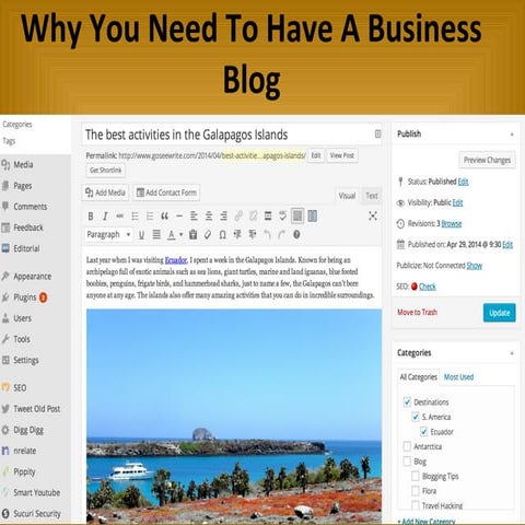 Why You Need To Have A Business Blog