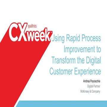 Using Rapid Process Improvement to Transform the Customer Experience
