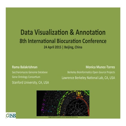 Data Visualization And Annotation Workshop at Biocuration 2015