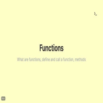 Functions | PPT