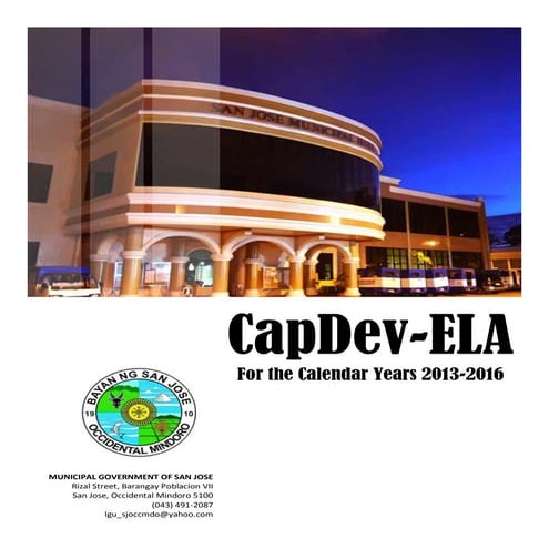 Cy 2013 2016 cap dev-ela of sanjoseoccmdo