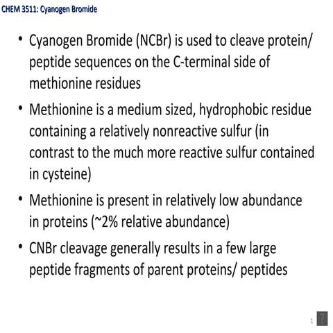 Cyanogen bromide voiced