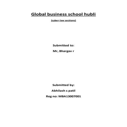 Cybel law assignment sections