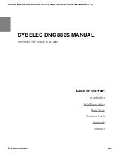 cybelec dnc 880s manual