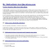 Cyber Security Interview Questions Answers PDF