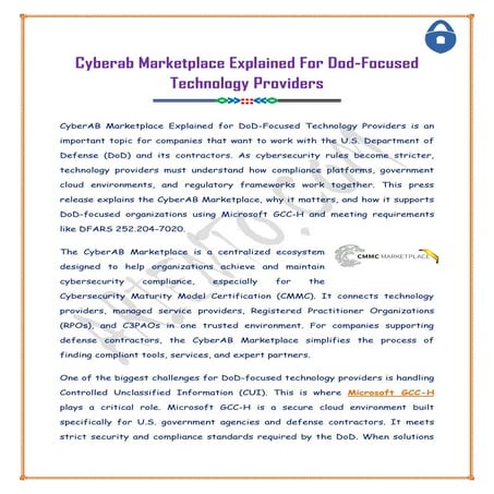 Cyberab Marketplace Explained For Dod-Focused Technology Providers.pdf