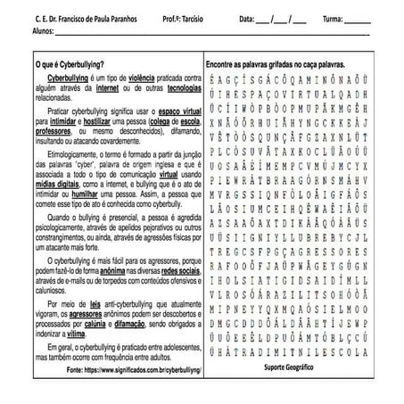 CYBERBULLING - ATIVIDADE CAÇA PALAVRAS.pdf