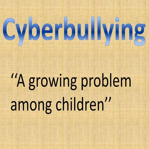 Cyberbulling - TIC