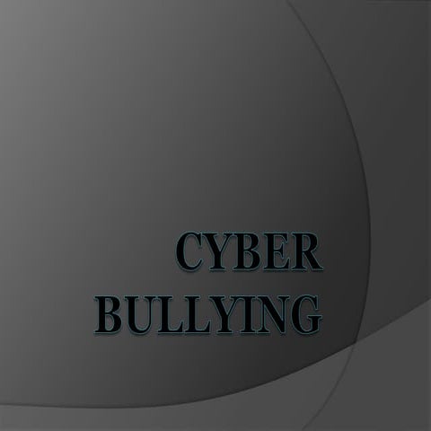 Cyber Bullying- JPWMC