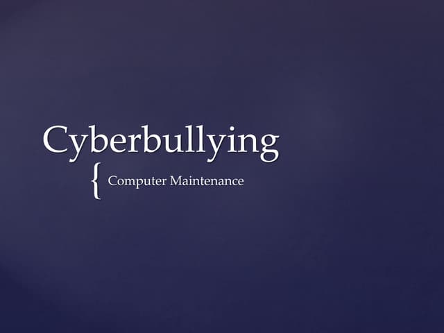 Cyberbullying