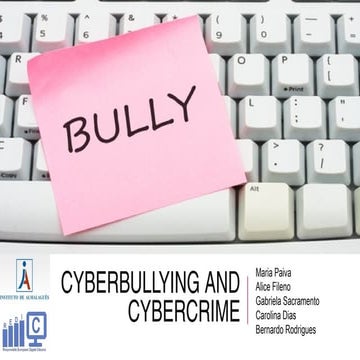 Cyberbullying and Cybercrime