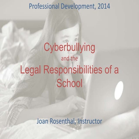 Legal PD - Cyberbullying