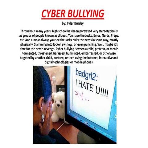 Cyber bullying powerpoint