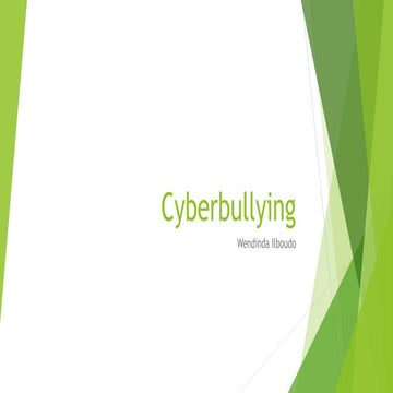 Presentation on the cyber bullying in digital threat | PPTX