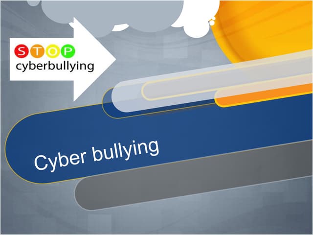 Cyber bullying presentation   intro