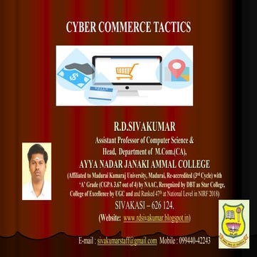Cyber Commerce Tactics   R.D.Sivakumar