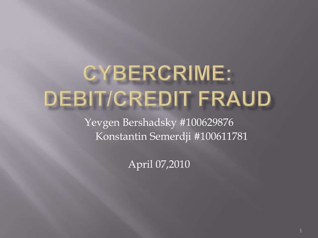 Cyber Crime
