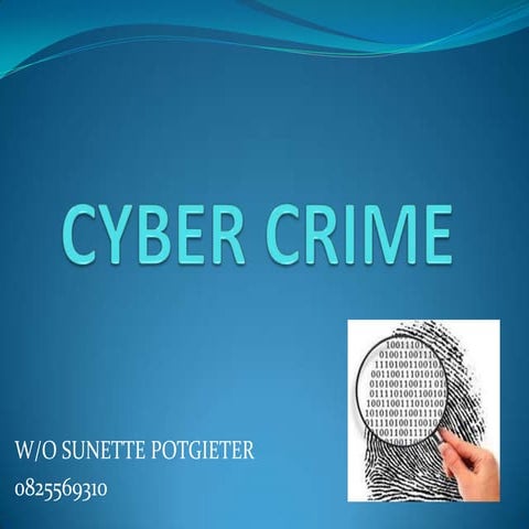 Cyber crime