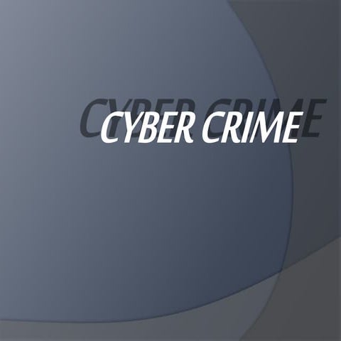 Cyber  crime