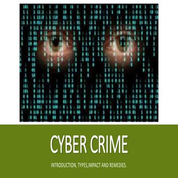 Cyber crime