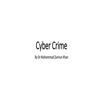 Cyber crime