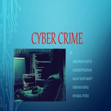 Cyber crime