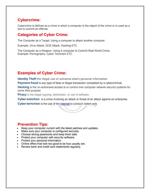 Cybercrime
