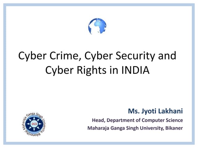 Cyber crime and cyber security
