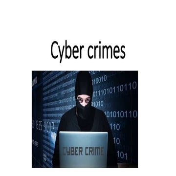 Cyber crime types