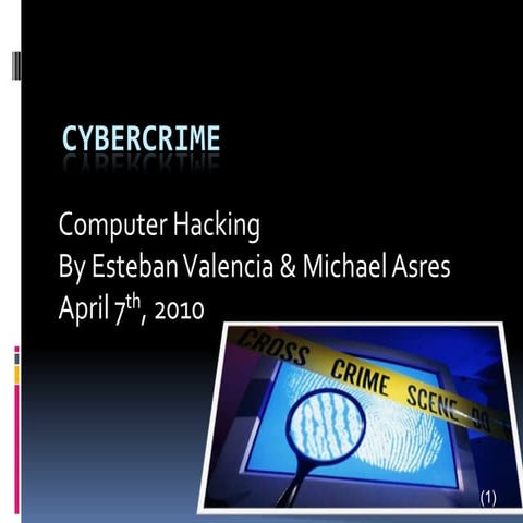 Cybercrime (Computer Hacking)
