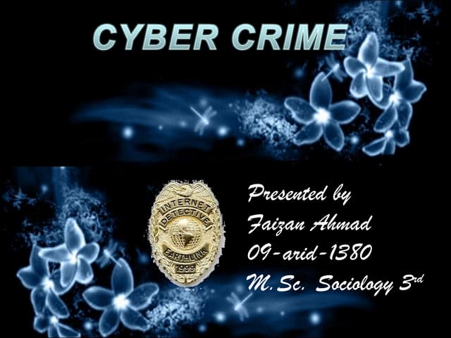 Cyber crime faizan project
