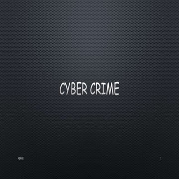 Cyber Crime