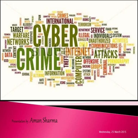 CYBER CRIME - A Threat To Internet Users