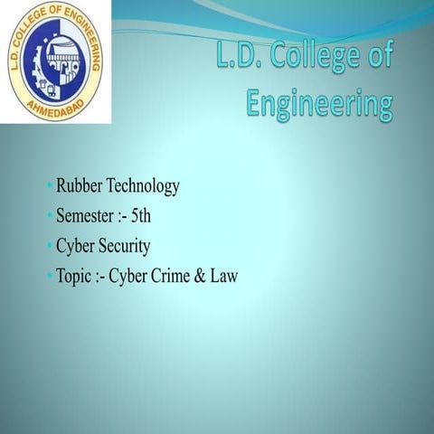 Cyber crime &amp; law