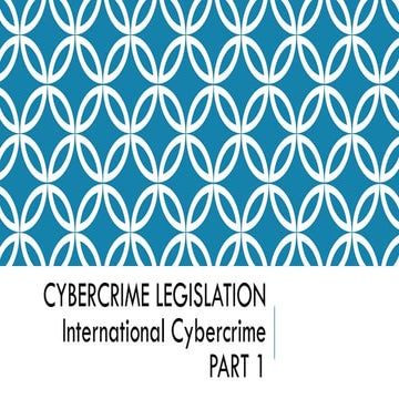 International Cybercrime (Part 1)