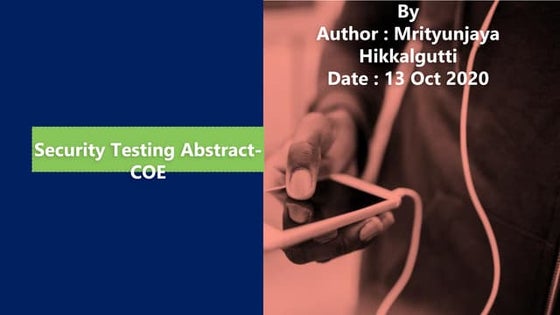 Security testing vikesh kumar | PPT