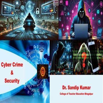 cyber crime ppt Dr sandip kumar faculty, department of education, coleege of ...