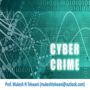 Cyber Crimes - An Introduction