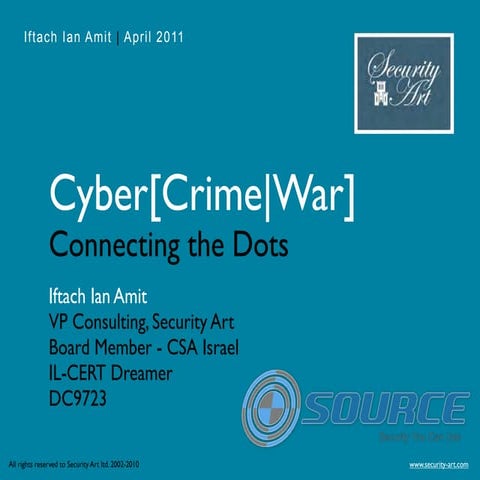 Ian Iftach Amit - Cyber[Crime|War] - Connecting The Dots