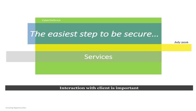 Cyber Defence - Service portfolio