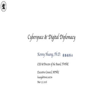 Cyberspace and Digital Diplomacy