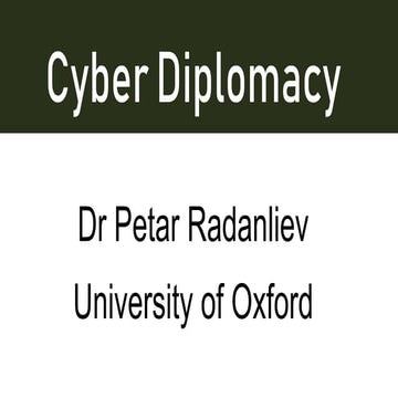 Cyber Diplomacy