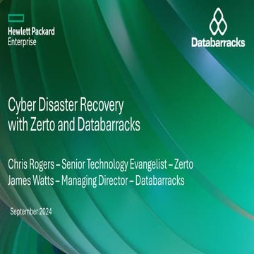 Cyber Disaster Recovery with Zerto and Databarracks.pdf