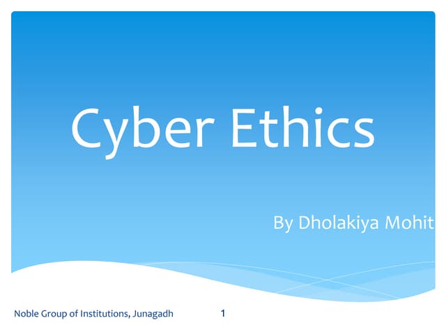 Cyber ethics