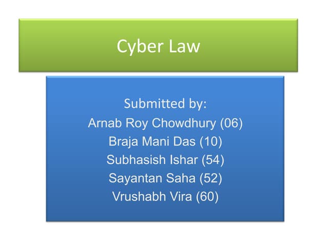 Cyber law