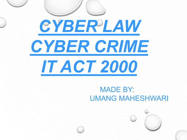 Cyber law
