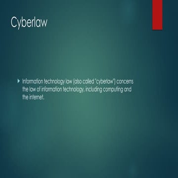 Cyber Law Protection Against Cybercrimes