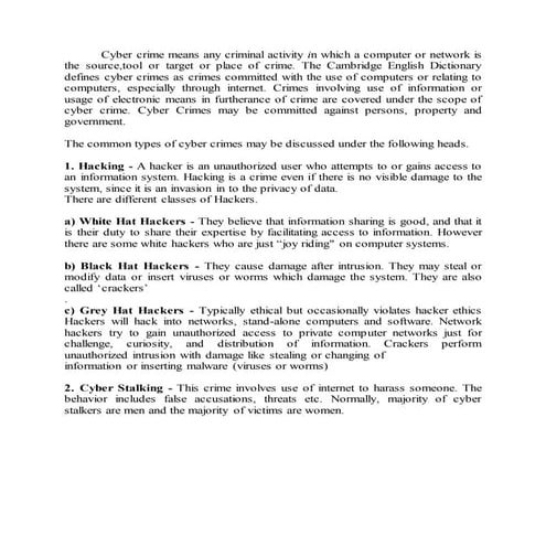 Cyber law assignment