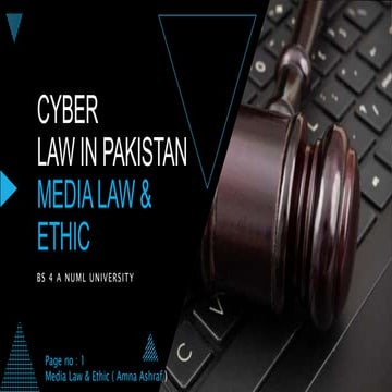 Cyber law media law &amp; ethic